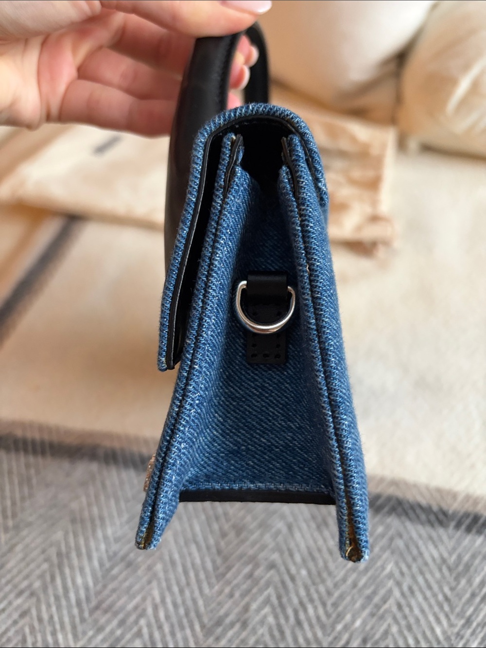 Jacquemus Le Chiquito Long denim bag - Picture 6 of 12